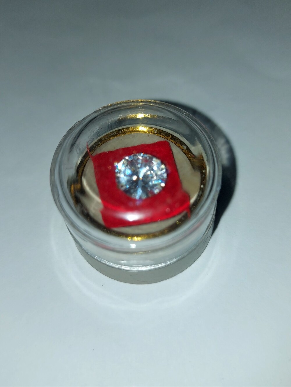 Clear CZ Round Gemstone Nose Stud